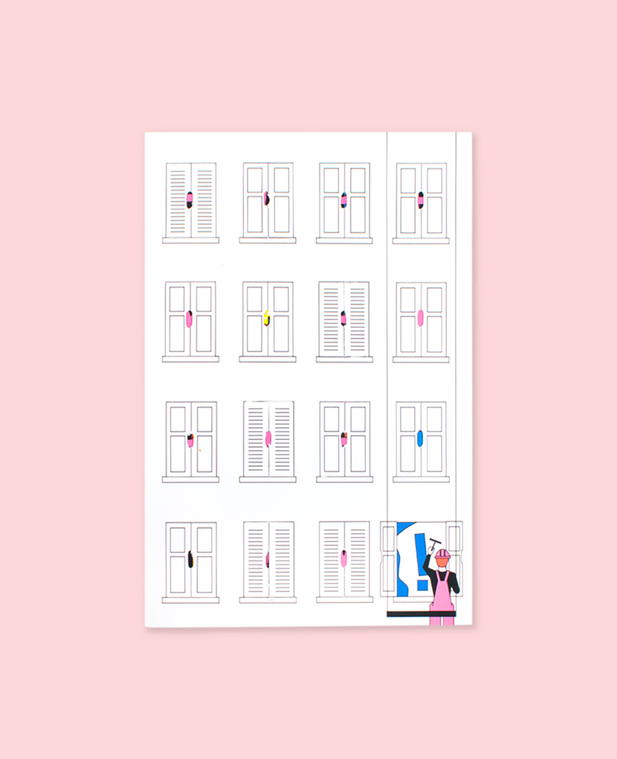 Apartment Windows Birthday Card