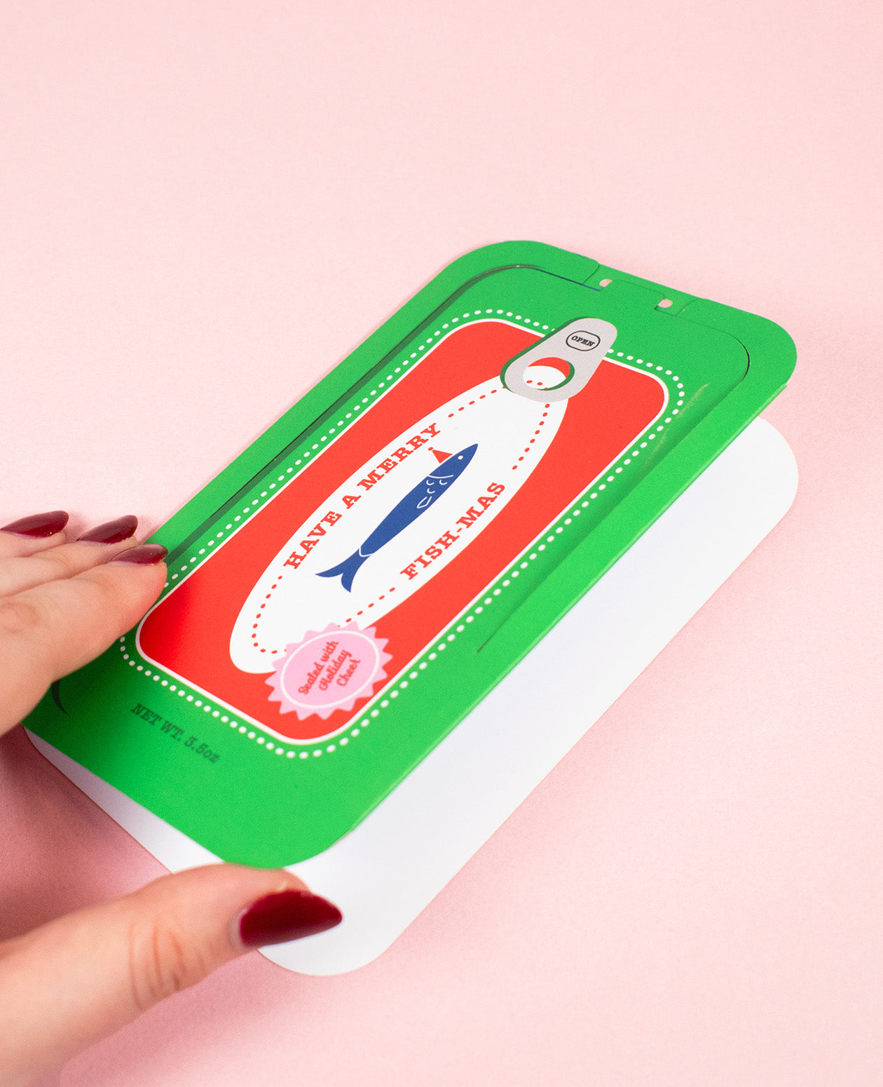 Merry Fishmas Sardine Holiday Greeting Card