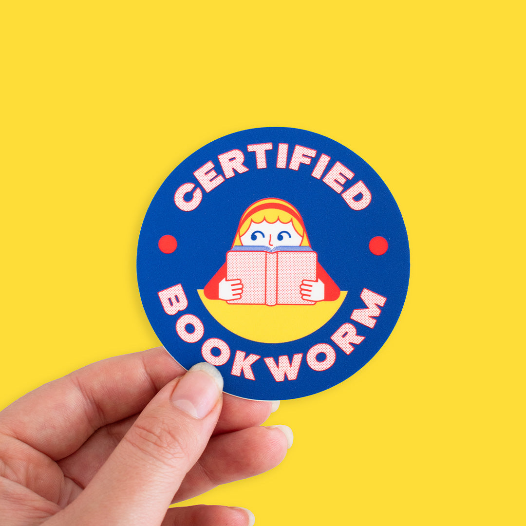 Certified Bookworm Vinyl Sticker