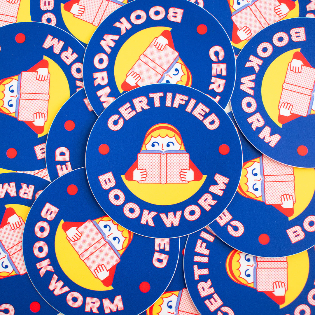 Certified Bookworm Vinyl Sticker