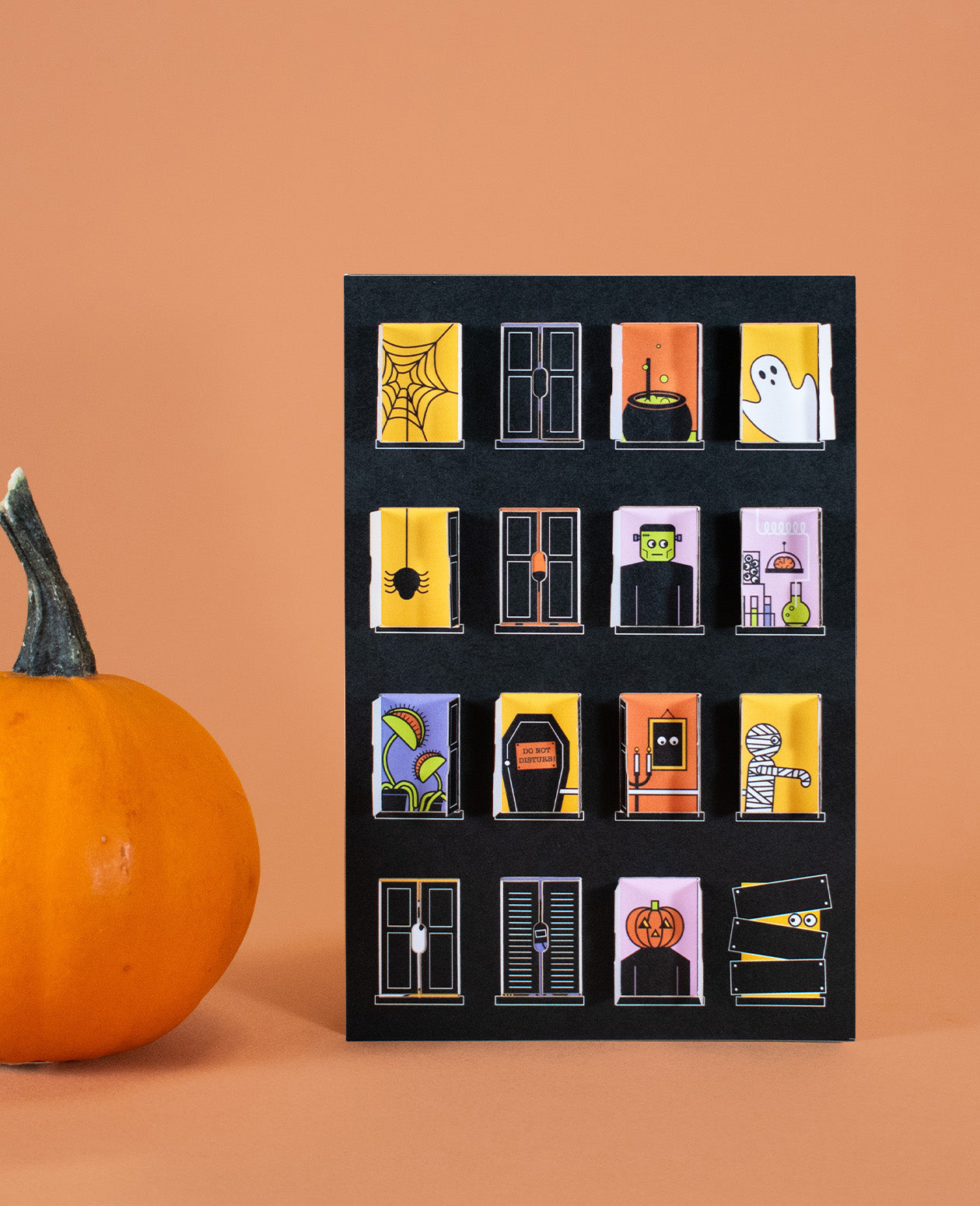 Haunted Apartment Windows Card