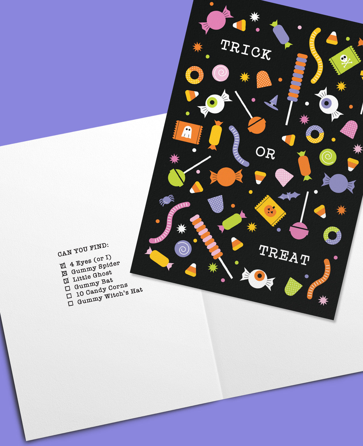 Trick-or-Treat Spooky Things to Spot Card