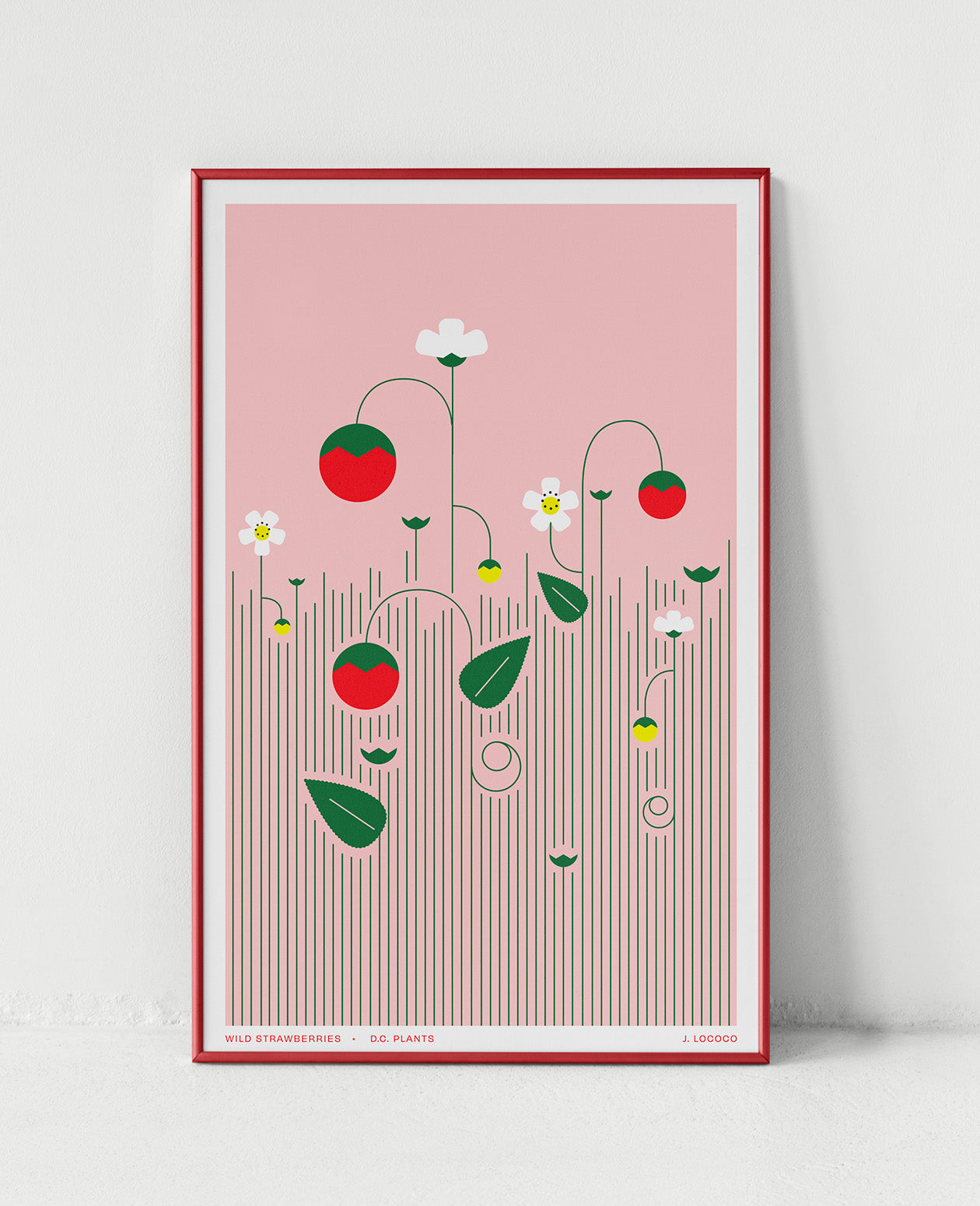 Wild Strawberries D.C. Plants Art Print