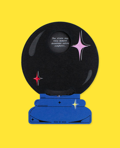 Good News Crystal Ball Congratulations Card