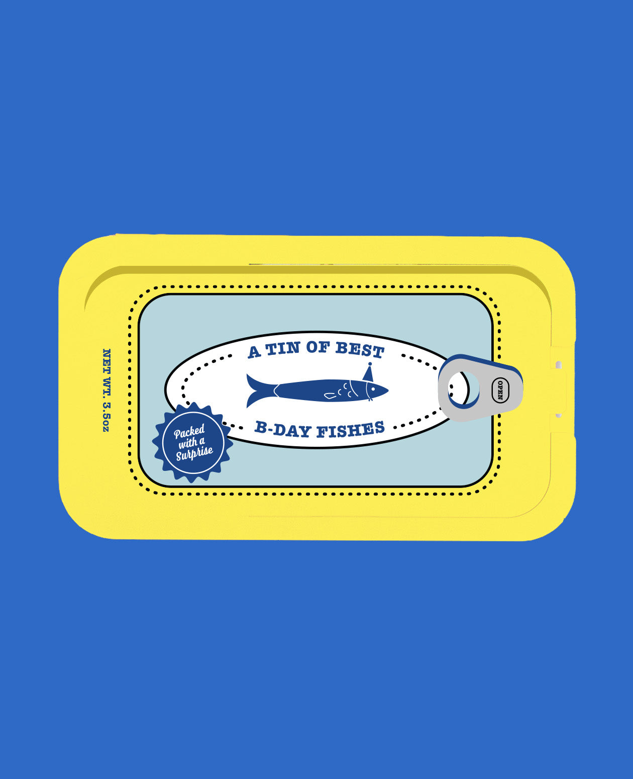 Sardine Can Birthday Card