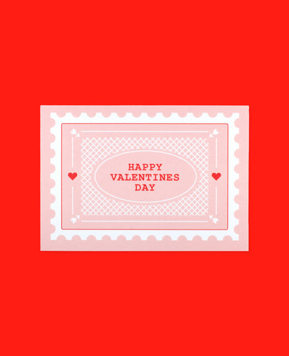 Postage Stamp Mini Valentine Card Set