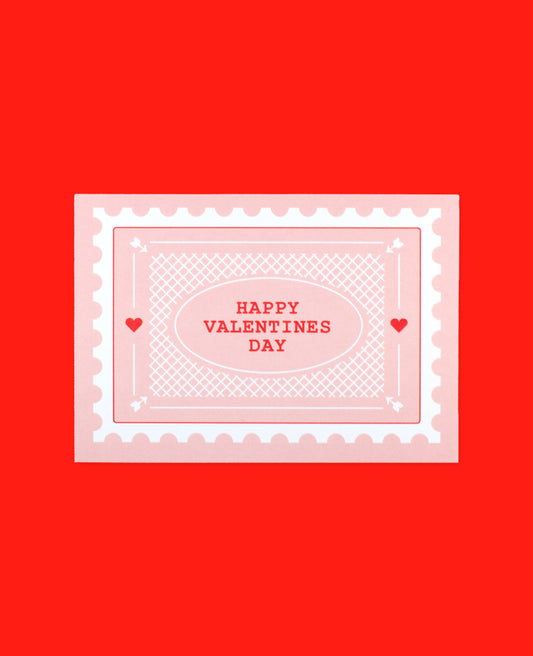 Postage Stamp Mini Valentine Card Set
