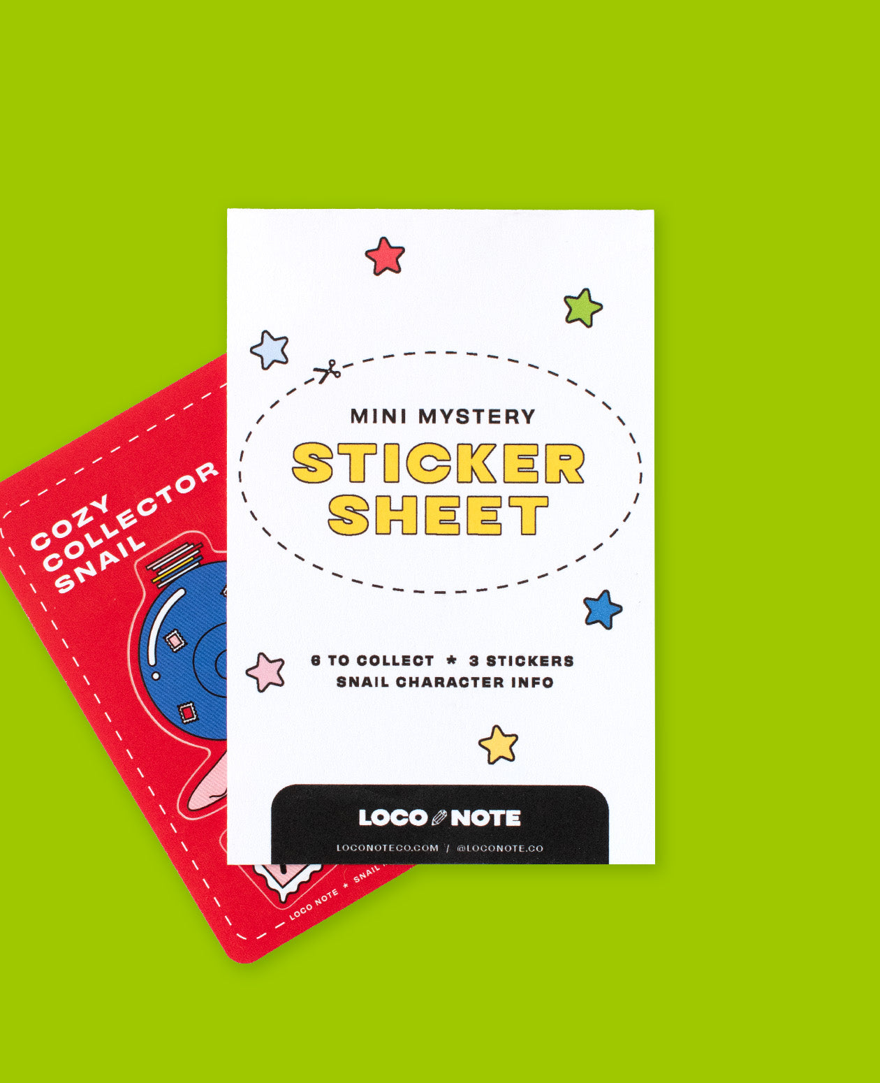 Mystery Snail Mail Sticker Sheet
