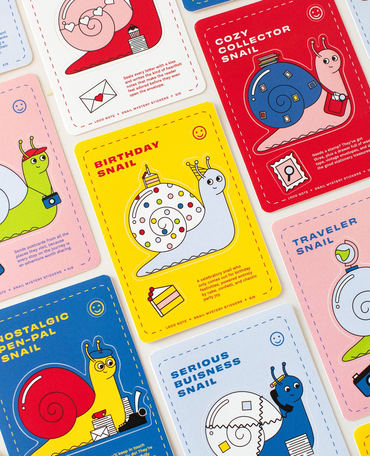 Mystery Snail Mail Sticker Sheet