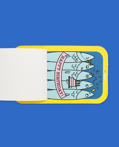 Sardine Can Birthday Card
