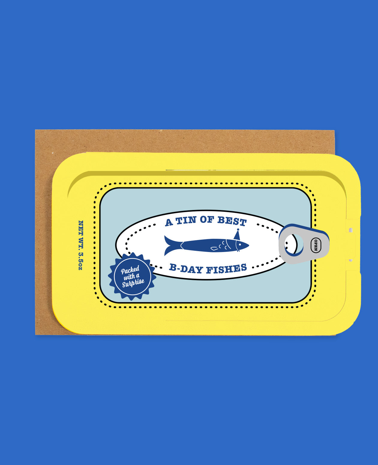 Sardine Can Birthday Card