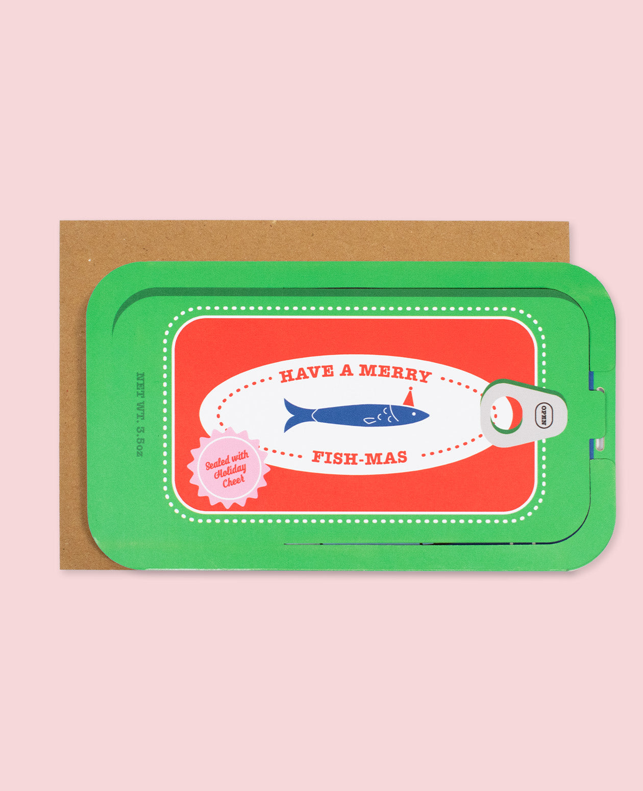 Merry Fishmas Sardine Holiday Greeting Card