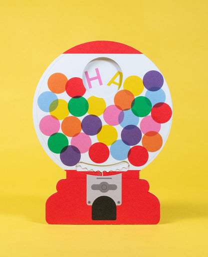 Gumball Machine Birthday Card