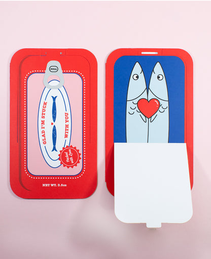 Stuck With You Sardine Can Card