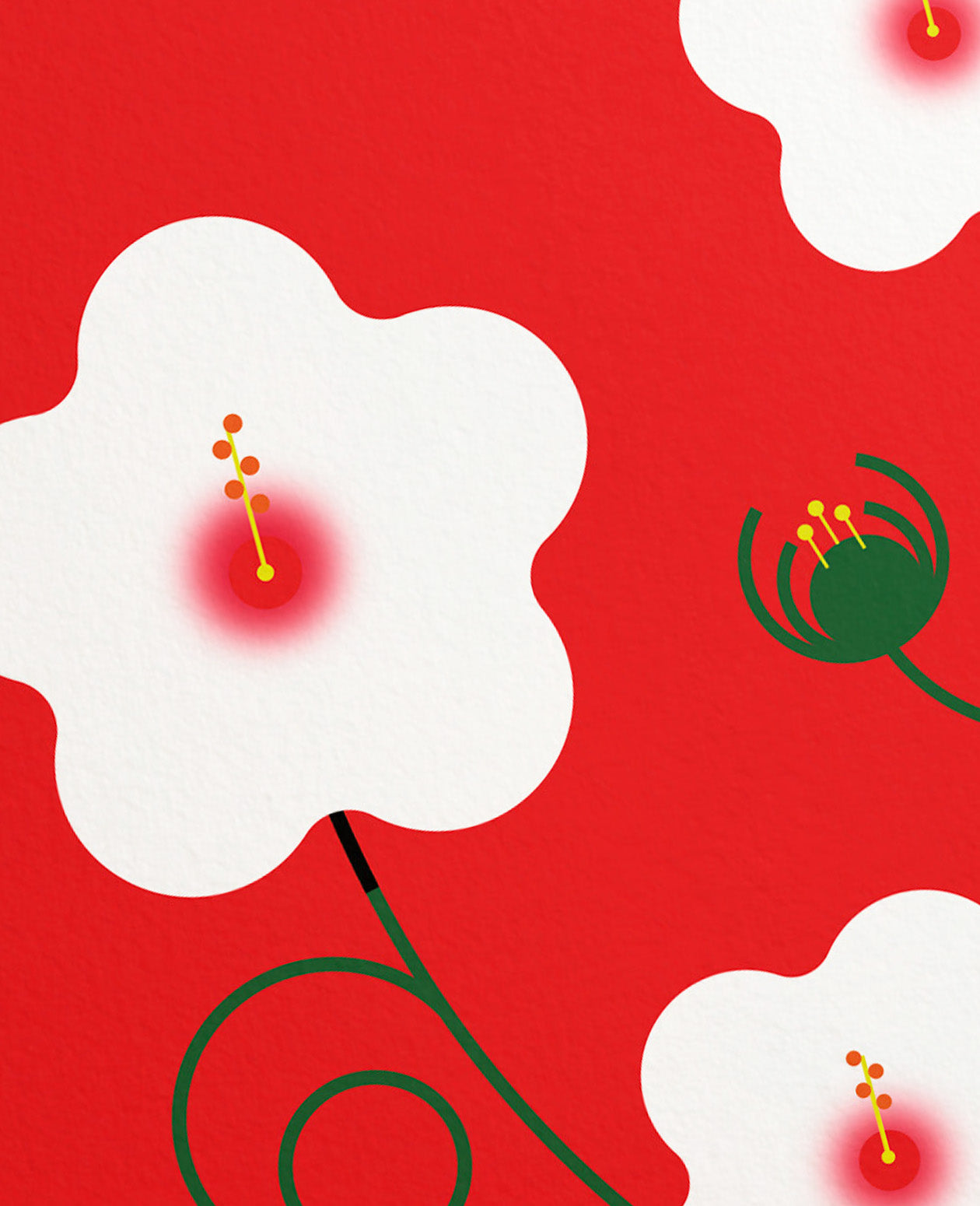 Crimsoneyed Rosemallow D.C. Plants Art Print