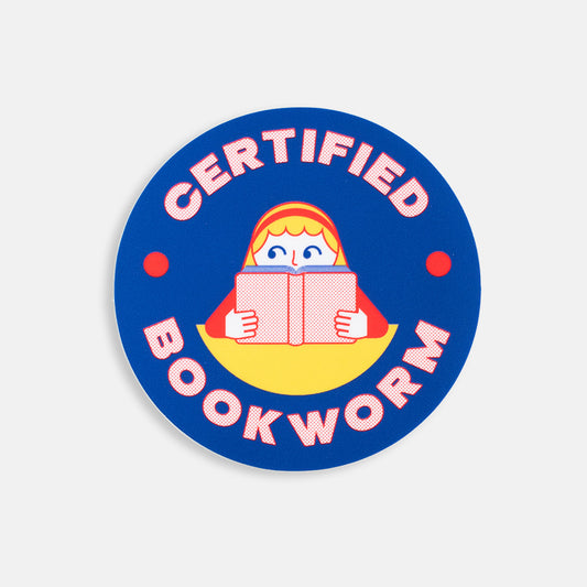 Certified Bookworm Vinyl Sticker