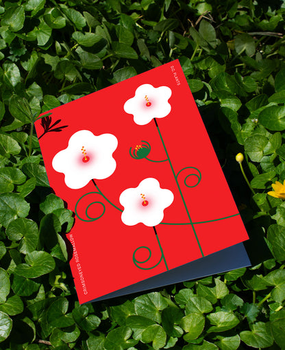 Crimsoneyed Rosemallow D.C. Plant Greeting Card