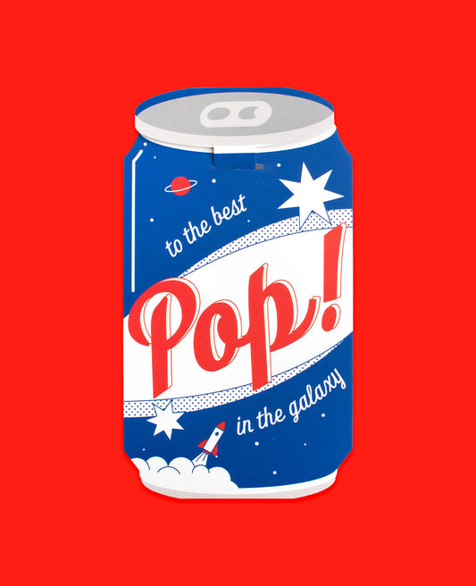 Best Pop Soda Can Father's Day Card