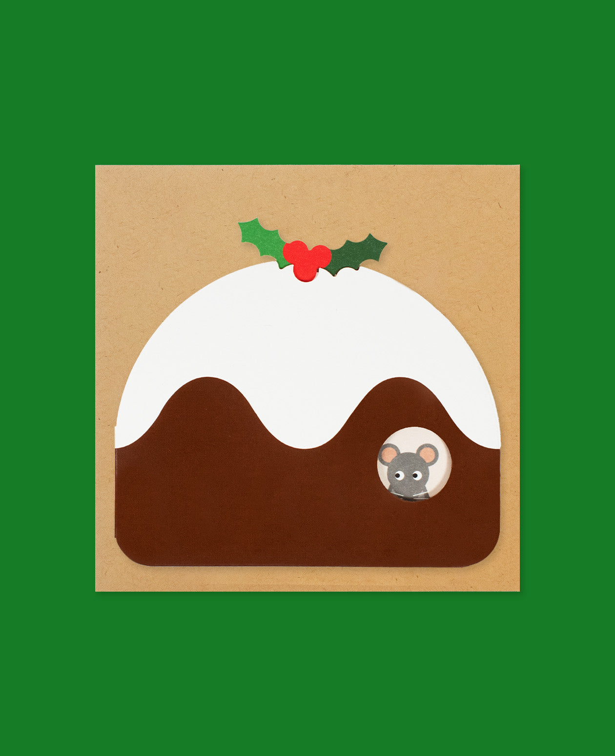 Festive Figgy Pudding Holiday Card