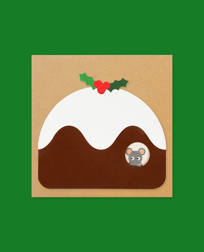 Festive Figgy Pudding Holiday Card