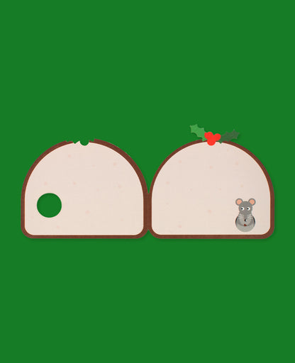 Festive Figgy Pudding Holiday Card