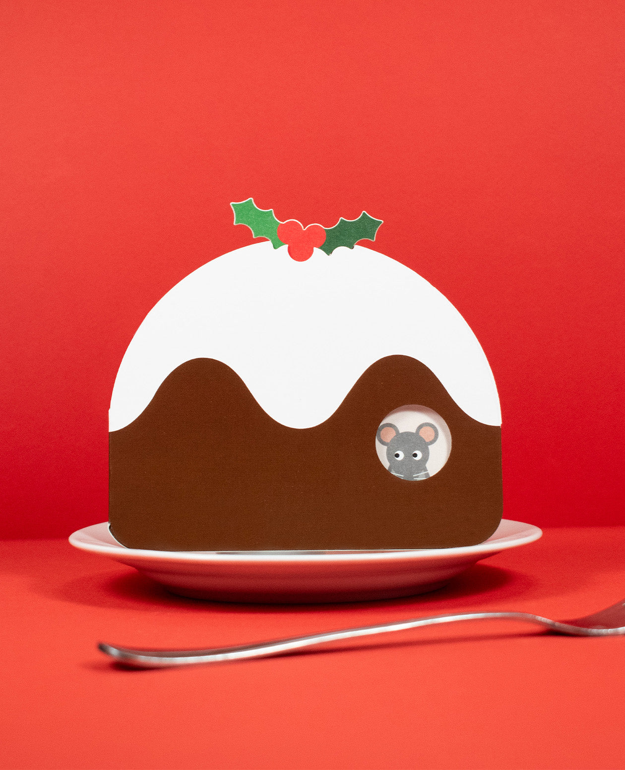 Festive Figgy Pudding Holiday Card