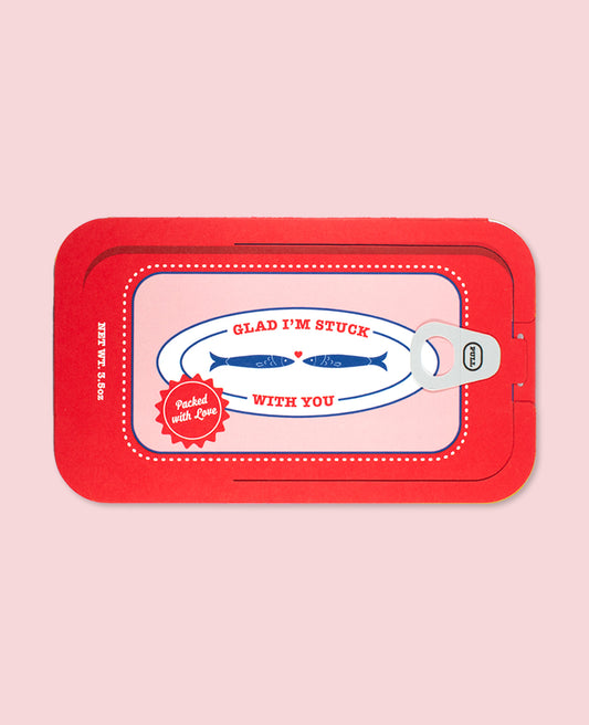 Stuck With You Sardine Can Card