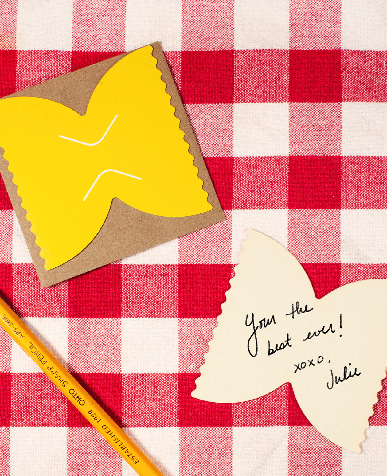 Farfalle Mini Pasta Greeting Card