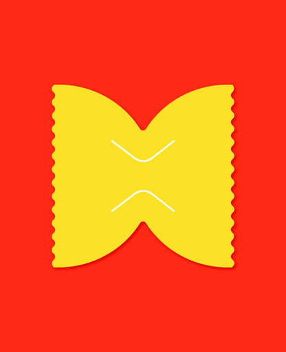 Farfalle Mini Pasta Greeting Card