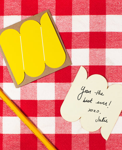 Fusilli Mini Pasta Greeting Card
