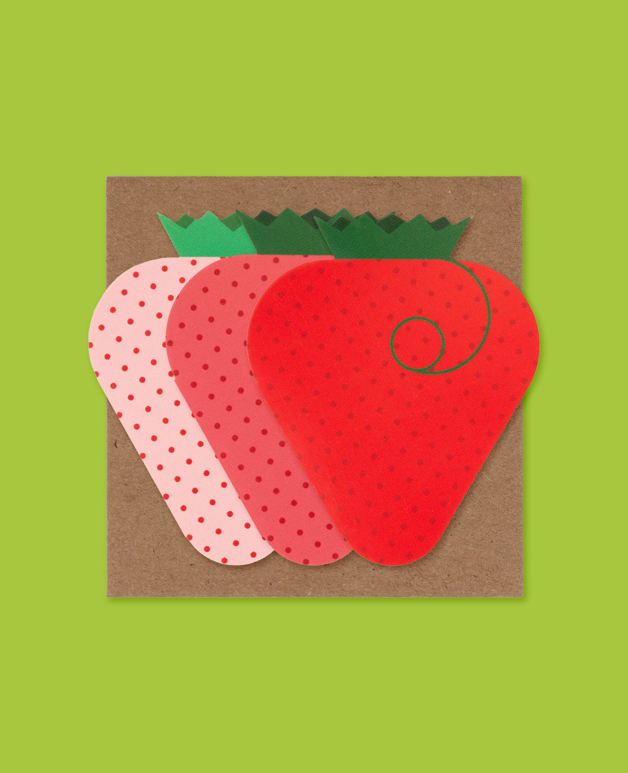 Mini Greeting Card Set: Strawberry Set of 6
