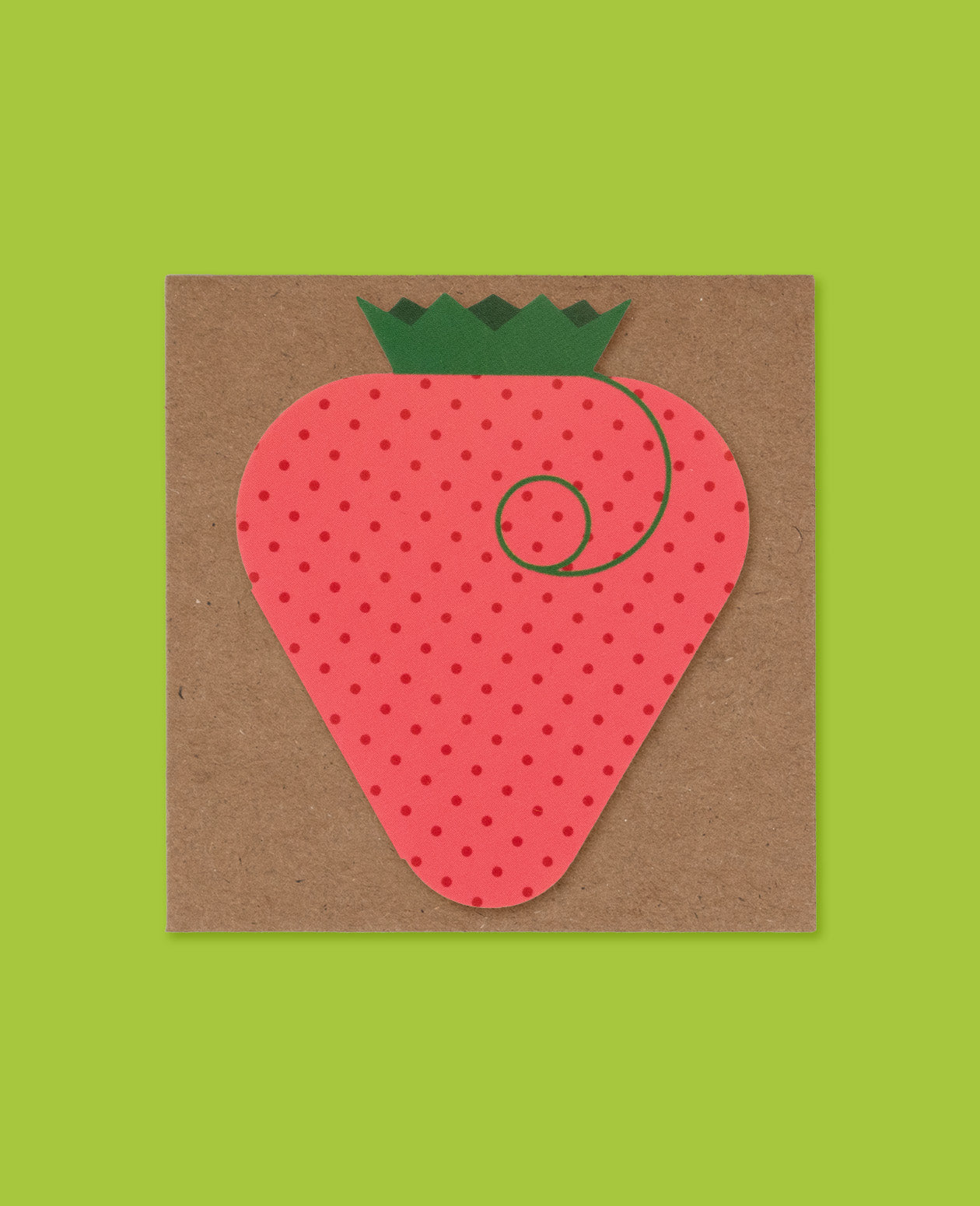 Mini Greeting Card: Strawberry