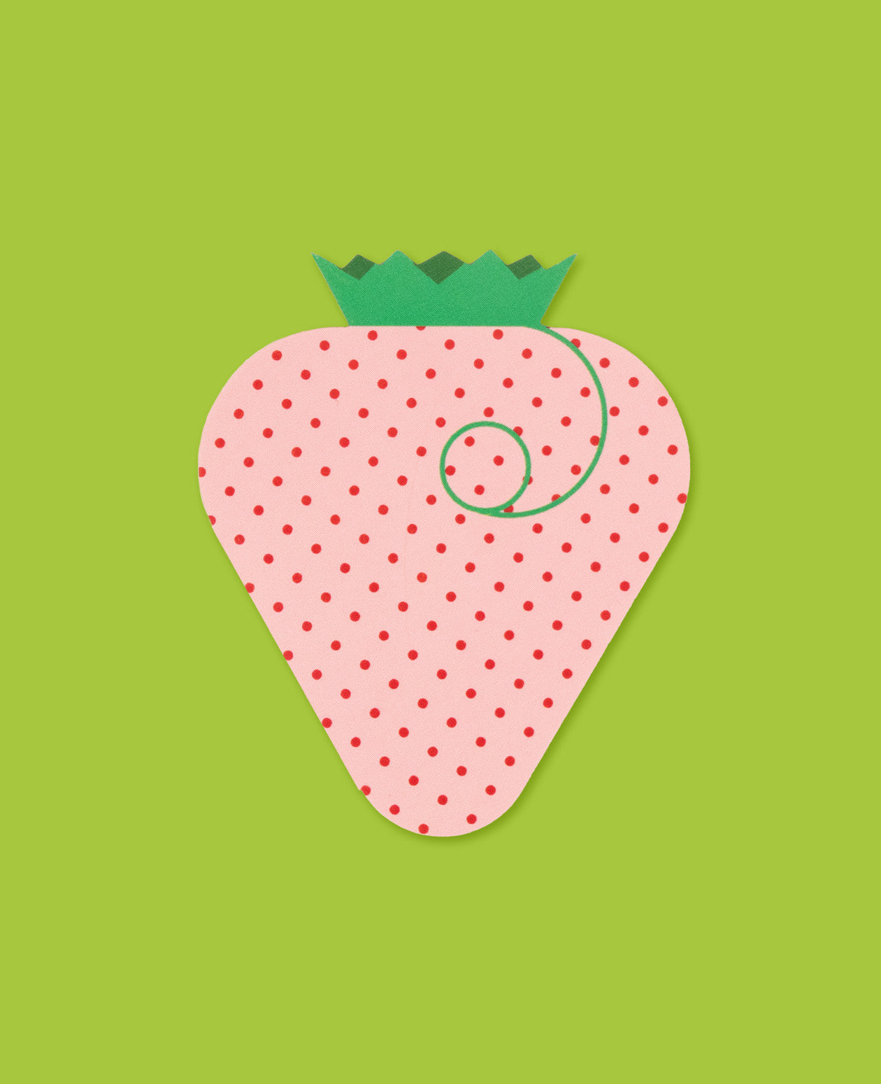 Mini Greeting Card: Strawberry