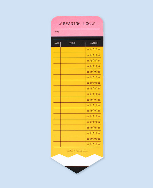 Pencil Reading Log Bookmark