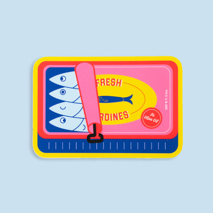 Illustrated Sticker: Perfect Sardine Can Vinyl Sticker