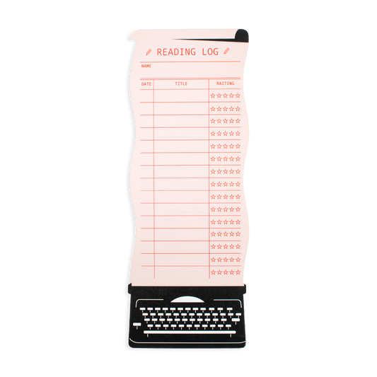 Typewriter Reading Log Bookmark