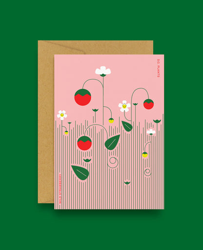 Wild Strawberries D.C. Plant Greeting Card