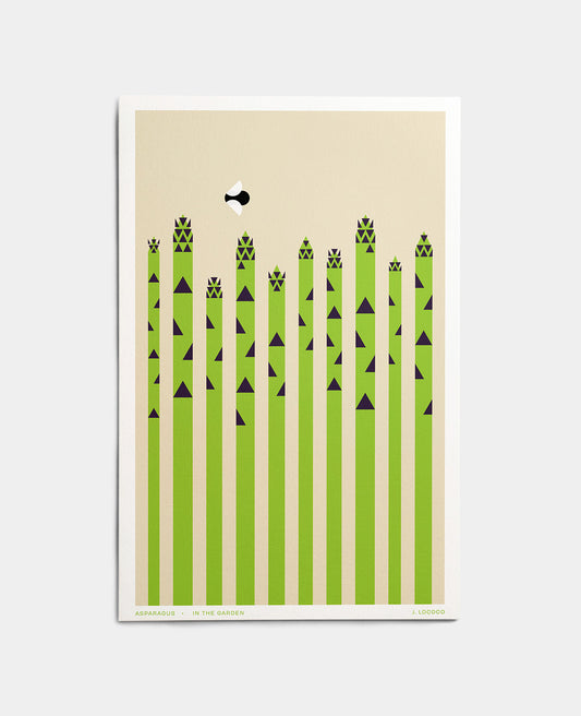 Asparagus In the Garden Art Print