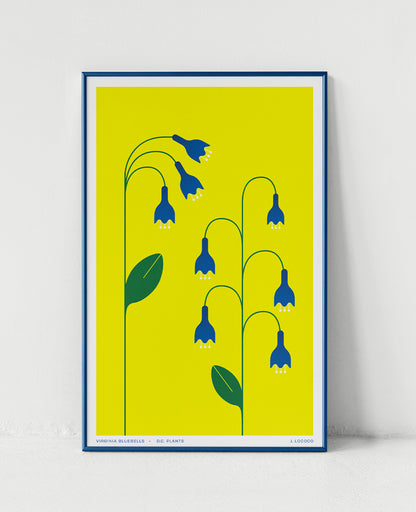 Virgina Bluebells D.C. Plants Art Print