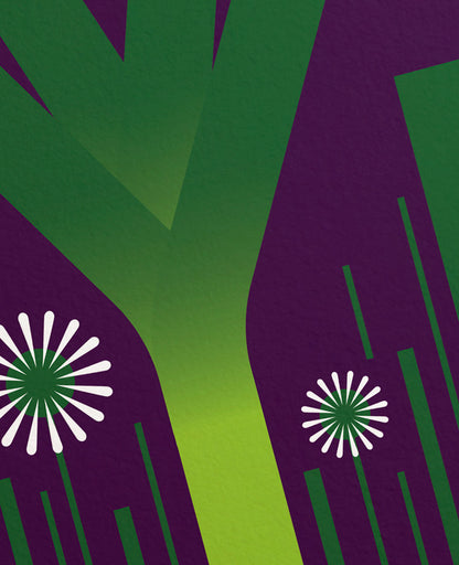 Cultivated Leek In the Garden Art Print