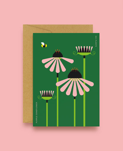 Purple Coneflower D.C. Plant Greeting Card
