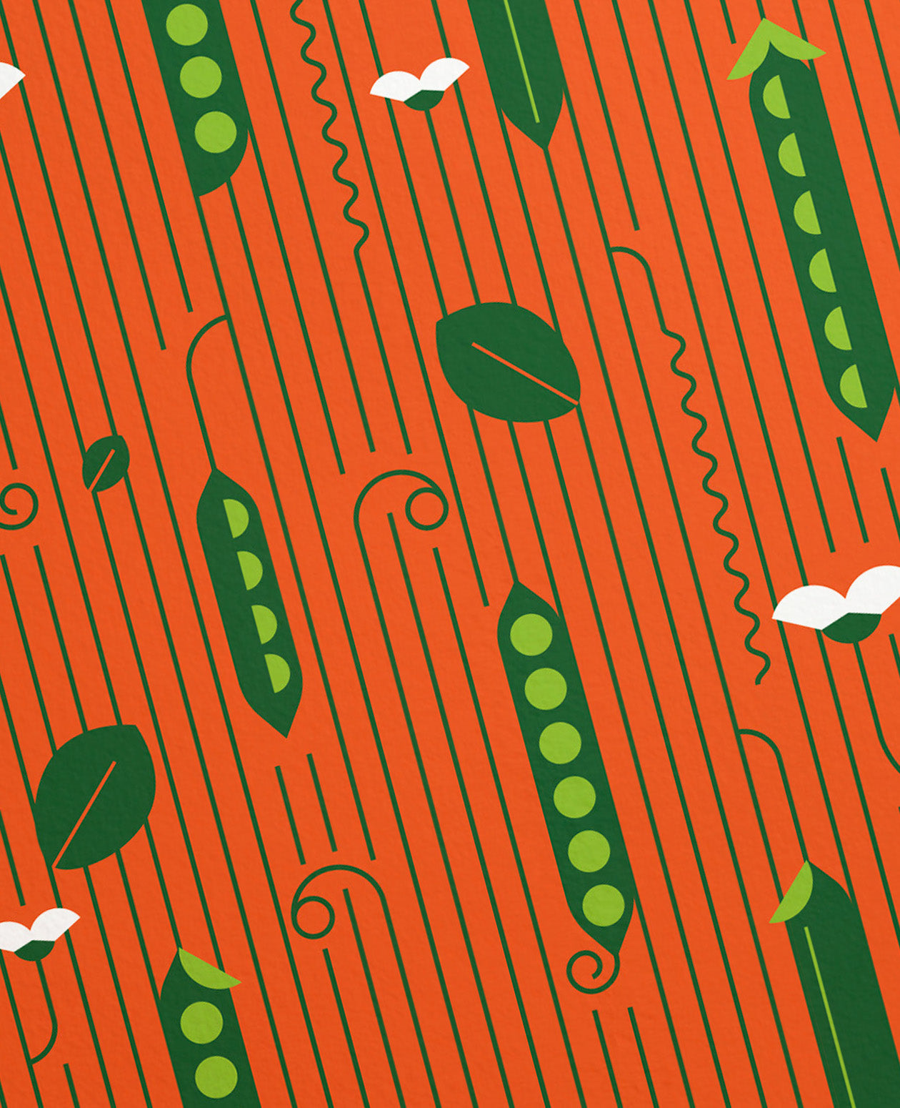 Sugar Snap Pea In the Garden Art Print